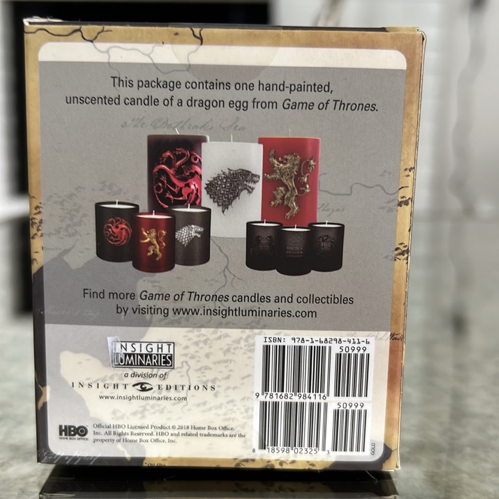 COPY - Game of Thrones Dragon Egg candle - Picture 3 of 4